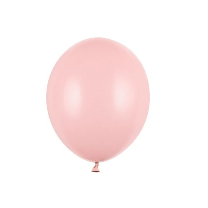 Små balloner i pastel lyserød 12 cm (10 stk./100 stk.)