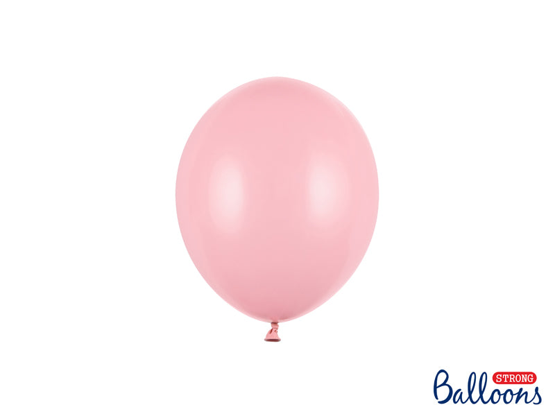 Små balloner i pastel baby lyserød 12 cm (10 stk./100 stk.)