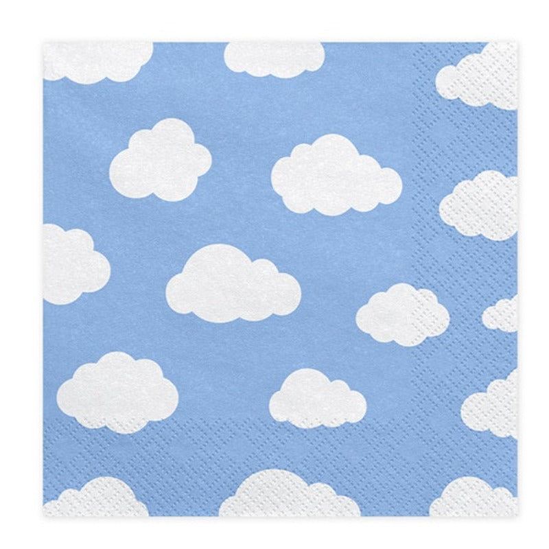 Little Plane servietter med skyer