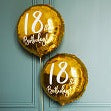 18 års folie fødselsdagsballon i guld