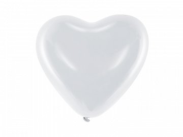 Pastel hvide hjerte balloner