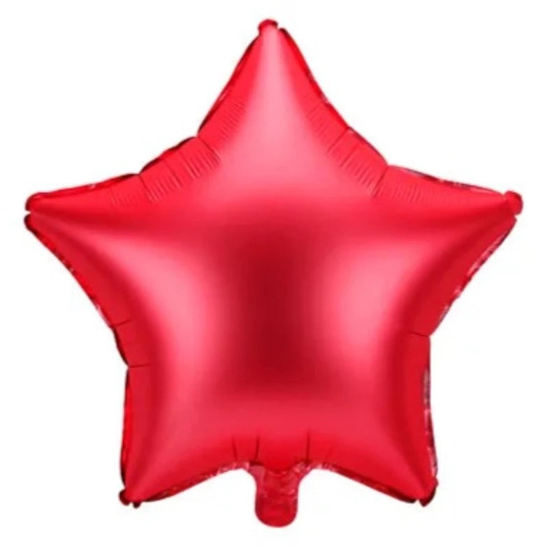 Rød stjerne ballon i folie
