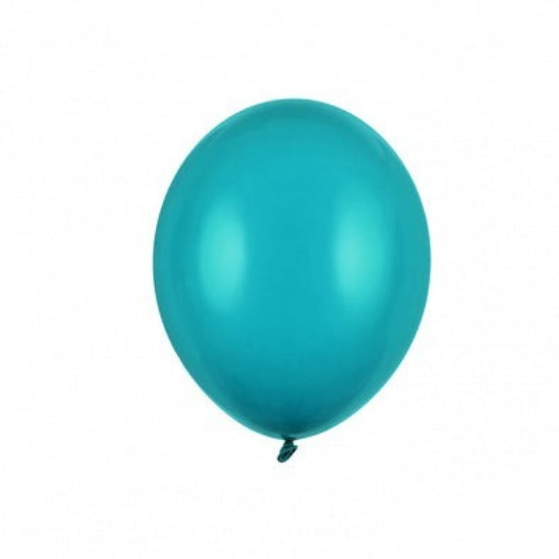 Små balloner i pastel havblå 12 cm