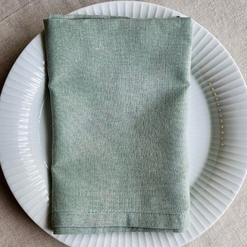Leje lys olivengrønne servietter