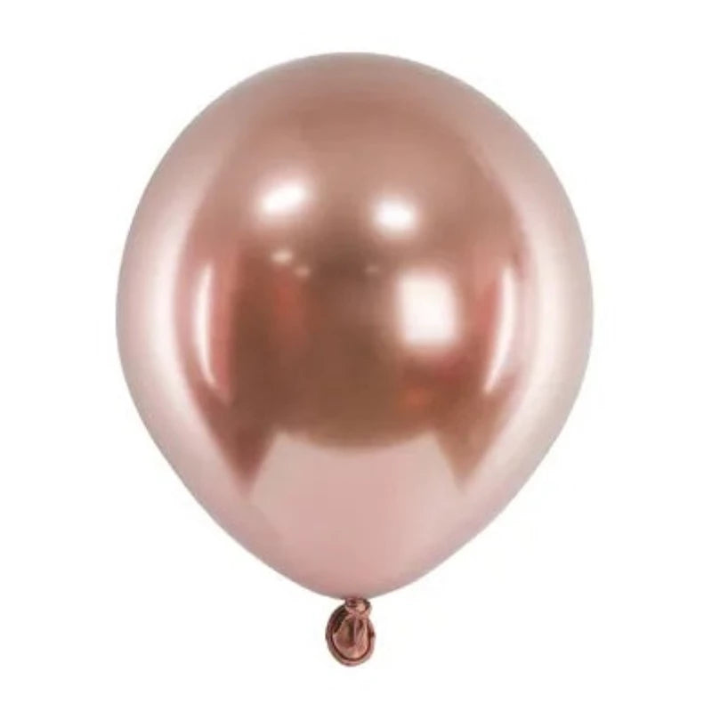 mini balloner rosa guld