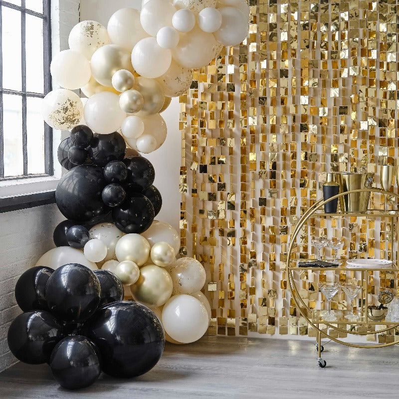 sort champagne farvet ballonbue