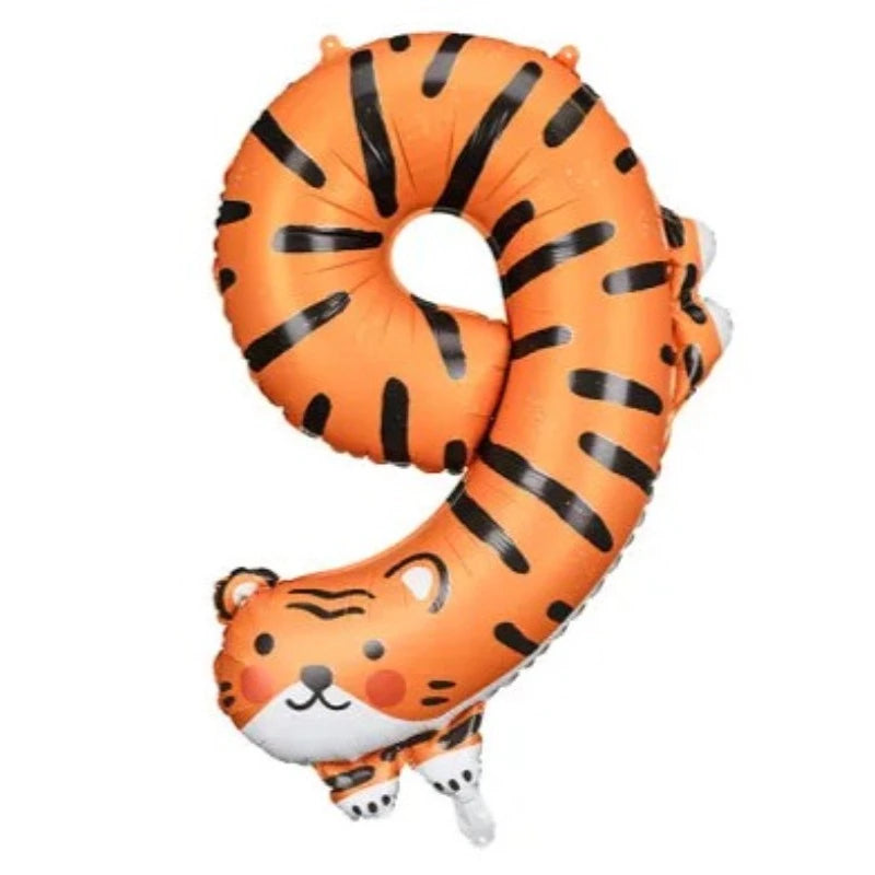 9 tal tiger folieballon