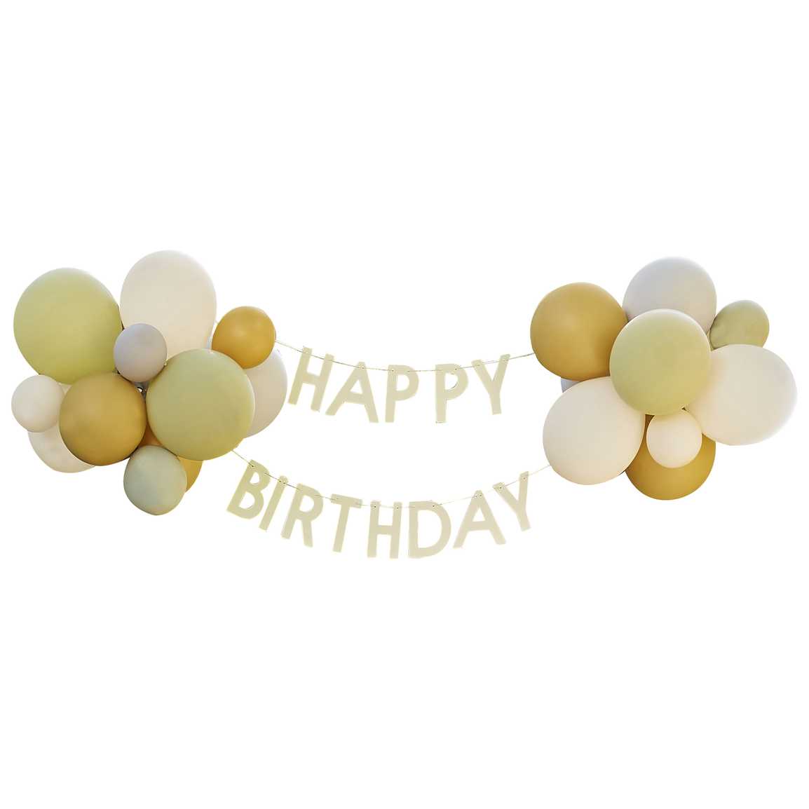 Ballonbue -Happy Birthday skilt